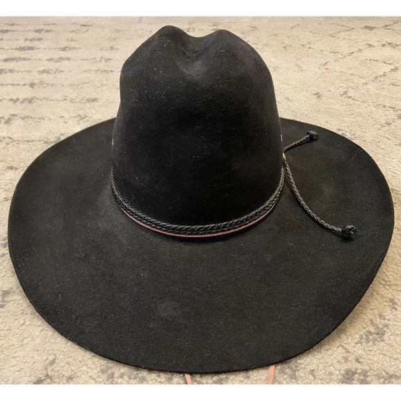 JOHN B. STETSON XXXX 4X K Tyler Beaver Black Hat - Picture 6 of 8